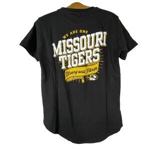 Pressbox Missouri Tigers TShirt Crewneck Short Sleeve Cotton Black Size Small